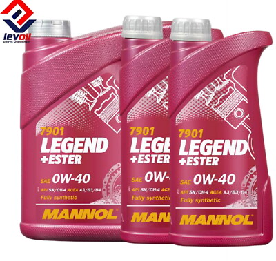 4+2=6 Liter MANNOL LEGEND+ESTER Motoröl 0W40 Mercedes 0W40 A3 B4 Mercedes 229.5