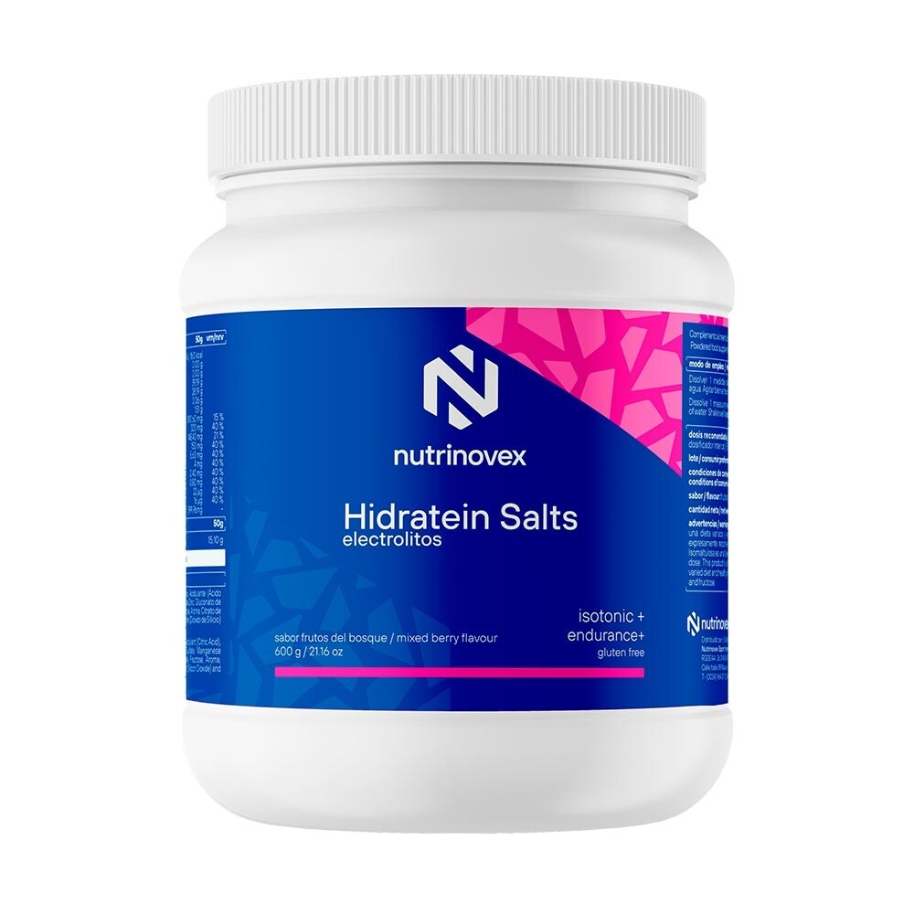 Nutrinovex - Hidratein Salts 600 g - Hidratos y minerales con sabor a frutos del