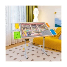 Puzzle Table with Drawers and Legs Height Tilting Adjustable for 1500 Pieces,...