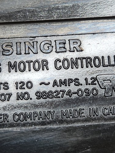 Singer Sewing Machine Foot Pedal Speed Control CR-307 3-Prong #988274-090 - Picture 6 of 6