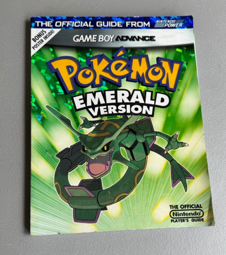 Pokemon Emerald Official Strategy Player's Guide Nintendo Power WITH POSTER