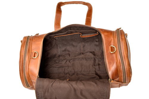 Bolsa de viaje Buffalo Leather Aircabin Equipaje de mano Bolso Sport Gym 20" - Imagen 14 de 14