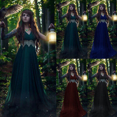 Medieval Renaissance Women's Vintage Victoria Sleeveless Dress Halloween Costume Medieval Renaissance Women's Vintage Victoria Sleeveless Dress Halloween Costume