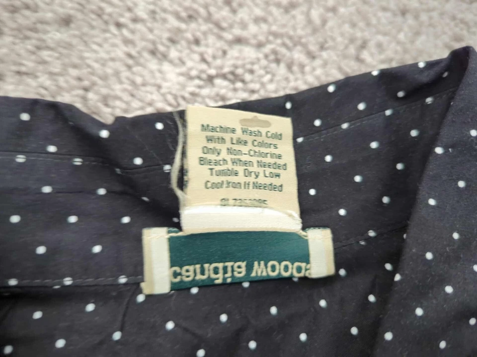 Scandia Woods Button Up Shirt Mens 2XL Black Polka Dot Classic Casual - Image 3 of 4