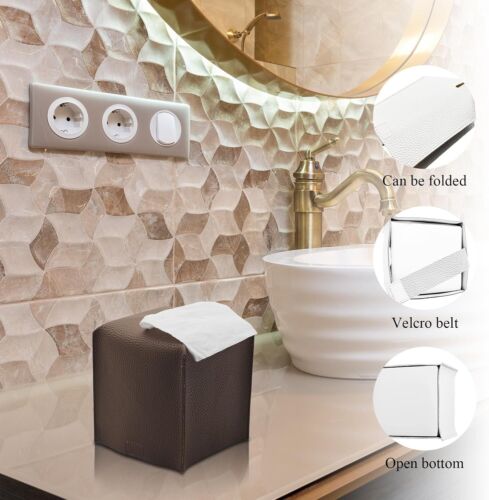 10 Piece Brown Bathroom Accessories Set with Trash Can, Toothbrush Holder - Picture 4 of 56