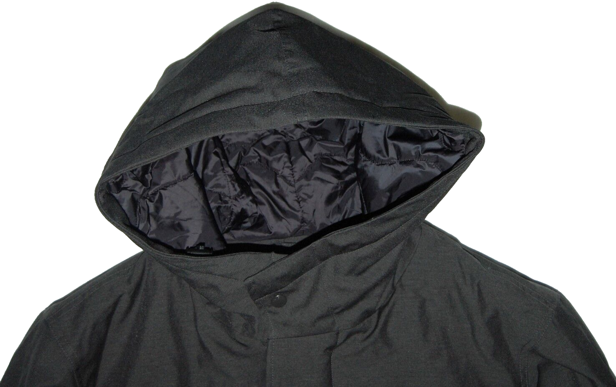Uniqlo PUFFTECH Hooded Coat Dark Gray (HEATTECH, Relaxed Fit