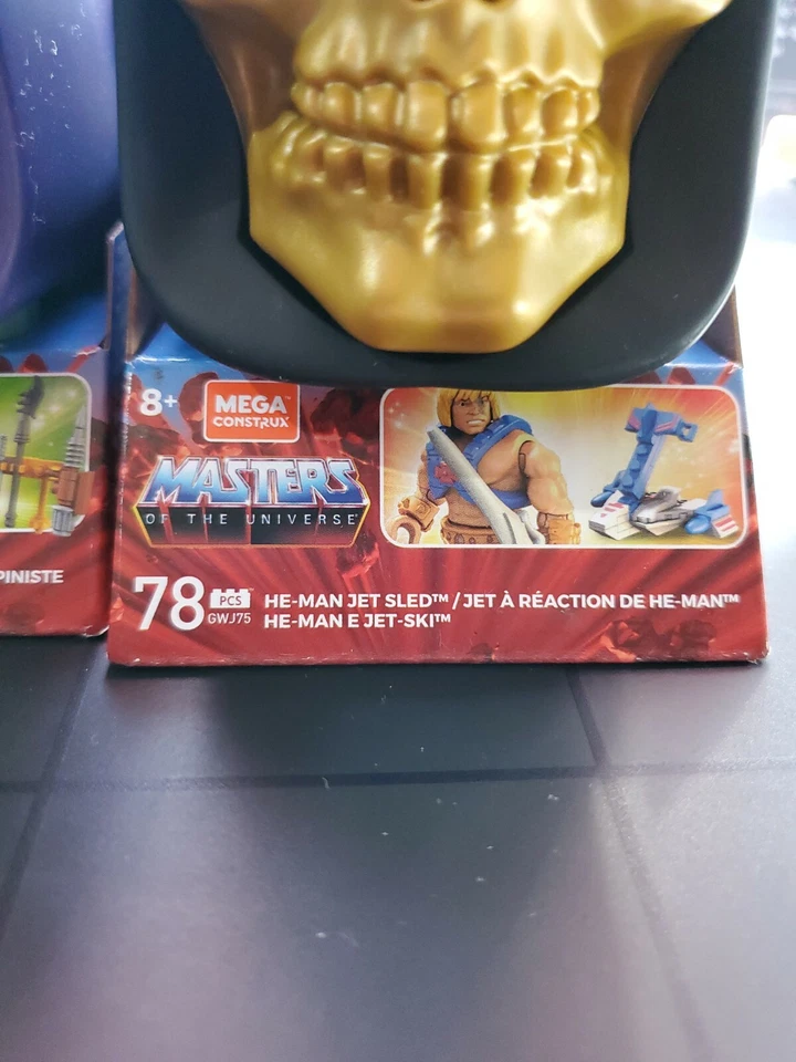 3- Skeletor Head Mega Construx Masters of the Universe FISTO, TRAP JAW, HE-MAN  - Image 4 of 4