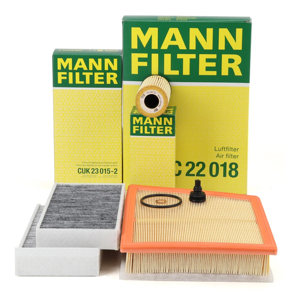 MANN Filterset 3-tlg für BMW F40 F44 F45 F46 X1 F48 X2 F39 B38 B37 B48 B47
