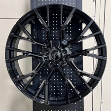 22 W706 Gloss Black Staggered Wheels Rims Fits Bmw 5x120 22x9.5 22x10.5