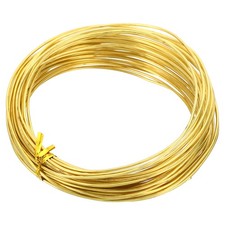 Half Hard Brass Wire, 1Pcs 15Gauge/1.4mm Diameter 10m/32.8ft Craft Wire