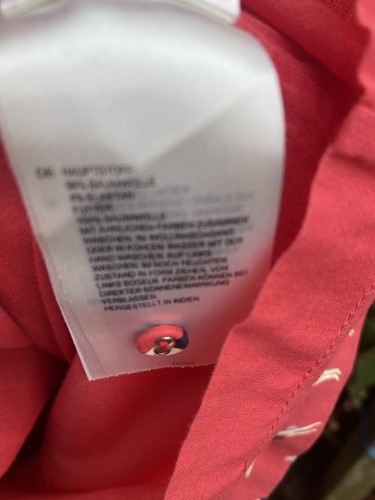 🤍WHITE STUFF RED SWIMMER PRINT SHORT SLEEVE SHIFT STYLE DRESS SIZE 16🤍 - Picture 7 of 8