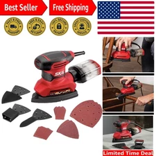 Corded Multi-Function Detail Sander with Micro-Filter Dust Box 3 Additional A...