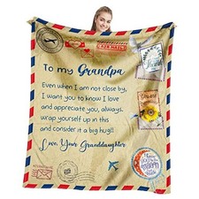 Gifts from Granddaughter, Birthday Gifts for from 60" x 50" Grandpa