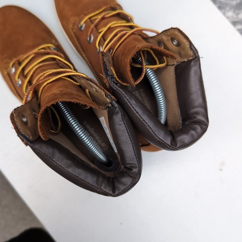 UK 7 - Timberland Walking Boots Leather Brown Tan Boots Womens 8642A - Picture 10 of 11