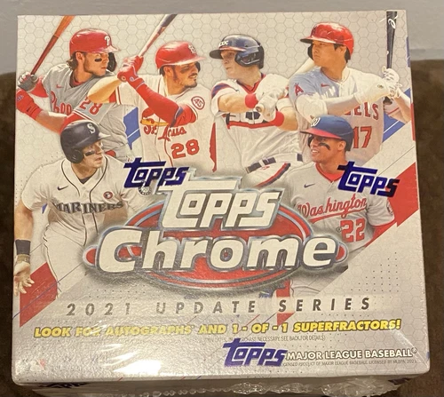 🔥2021 Topps Chrome Update Mega Box Baseball  Sealed 40 Cards X-Fractors/ Auto?