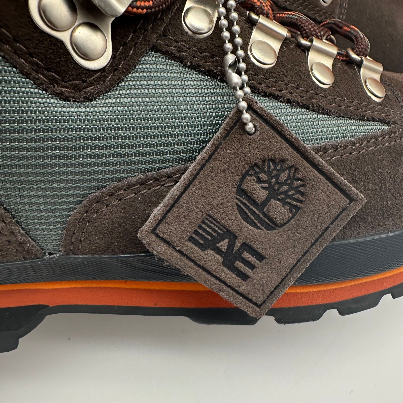 Timberland x AE Euro Hiker Boot Mid Lace Up Suede Leather Hiking Field Mens US 9 image 7