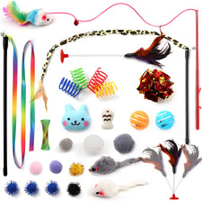 Kitten Toys Cat Toys Assortments, 26 Packs Cat Toys Variety Pack for Kitty, Cat