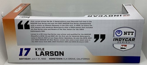 2025 1/18 #17 Kyle Larson “HendrickCars.com Indy Car” NTT Indy Car Ltd. Edition - Picture 3 of 3