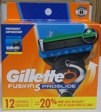 Gillette Fusion 5 Proglide Refill Cartridges 12 Count  (Factory Sealed)
