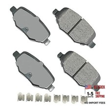 Akebono Ultra-Premium Ceramic Rear Disc Brake Pads, GREY