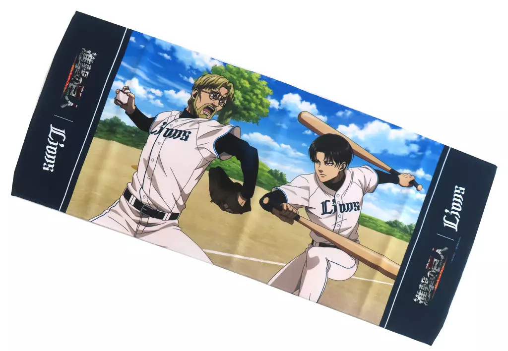 Título: Toalla facial Sieg & Levi Saitama Seibu Lions Attack on Titan x Pacific Leag
