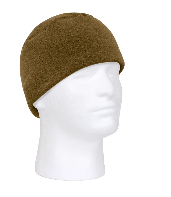 MILITARY POLAR FLEECE COYOTE BROWN WATCH CAP BEANIE