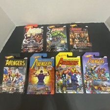 2017 HOT WHEELS AVENGERS DIECAST CARS SET OF 7
