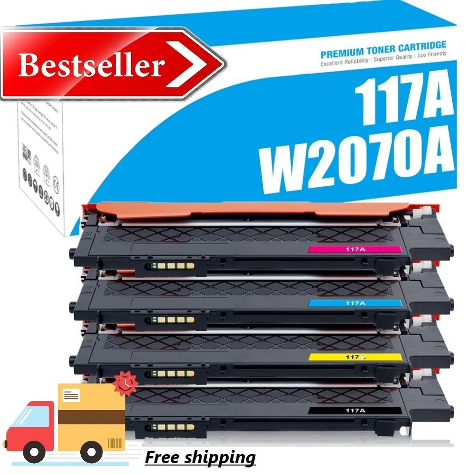 4x Toner 117A Compatible for HP Color Laser 150nw MFP 179fnw 178nw 150a W/Chip - Image 1 of 4