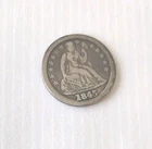 1845-Seated Liberty Silver Dime