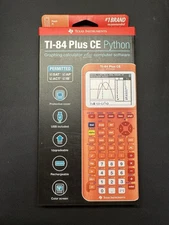*NEW + SEALED* Texas Instruments CE Graphing Calculator 84 PLUS - Peach Orange