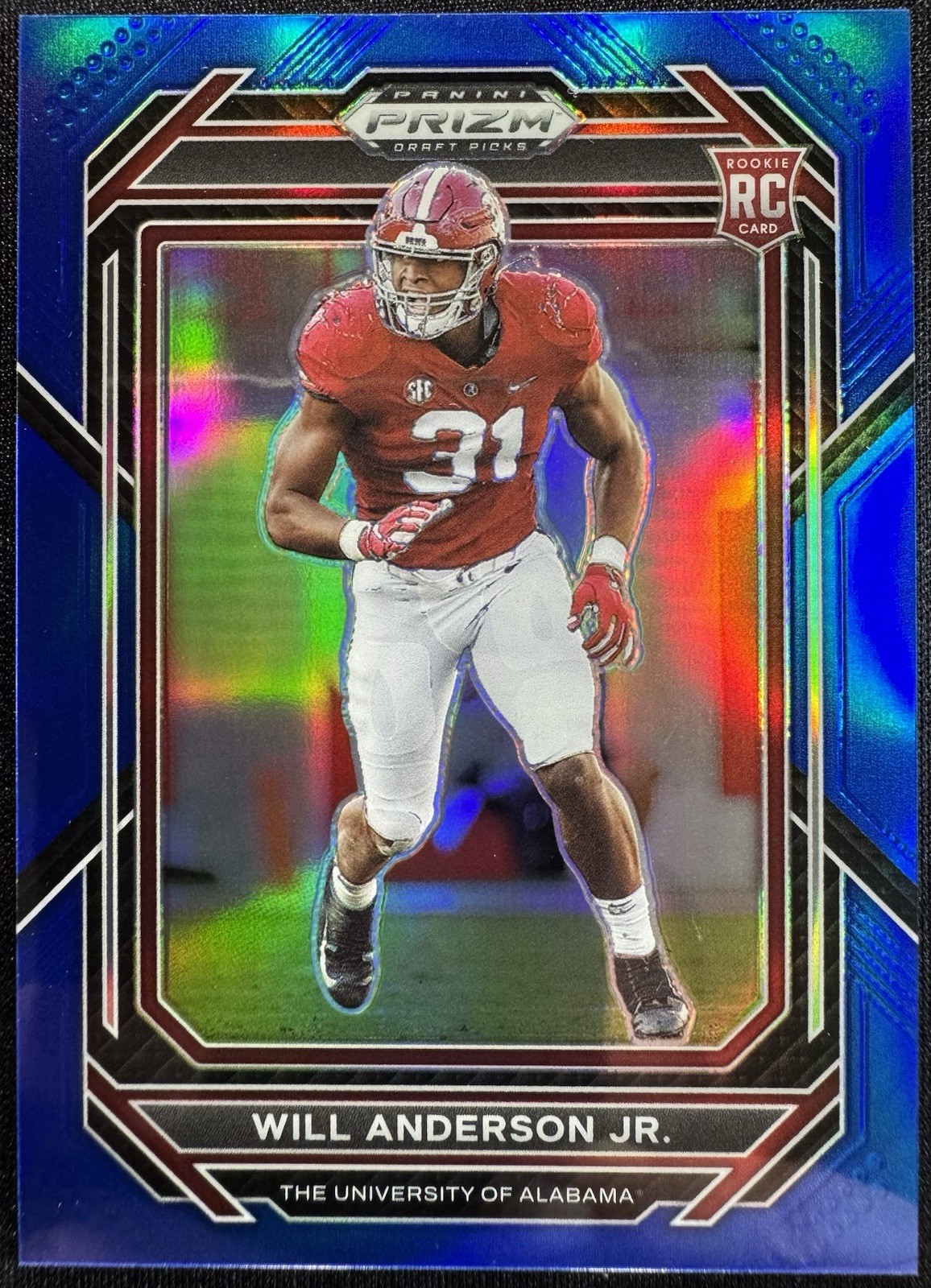 2023 Panini Prizm Draft Picks - Will Anderson #162 Blue Prizm /199 (RC)