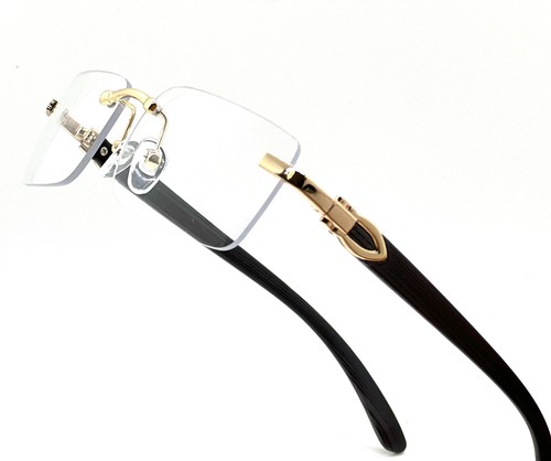 Rote Gläser Brille Braun Metallgestell Mode Sonnenbrille Marmor Bügel Holzig Neu - Bild 40 von 88