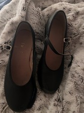 Bloch Techno Tap Shoes Womens 5.5 M Black Dance Leather Mary Jane