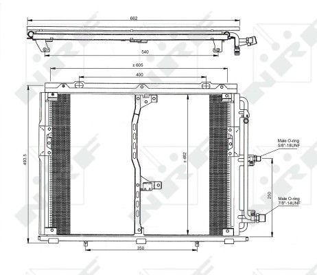 NRF 35229 Condenser, air conditioning for MERCEDES-BENZ - Image 4