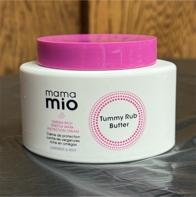 mama mio Tummy Rub Butter Stretch Mark Reducer, 4.0 fl oz Lavender/Mint