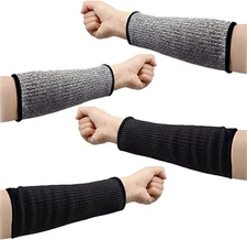 2 Pairs Cut Resistant Forearm Sleeves Arm Protectors for Men Women Welding Work