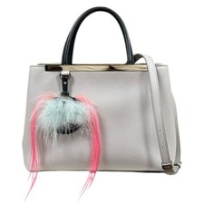 FENDI Shoulder Bag Cross Body 8BH253 leather 2way Monster Petit 2Jours used