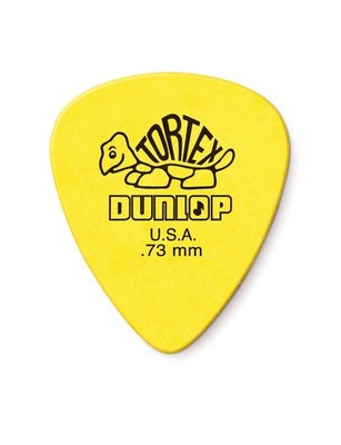 Dunlop Guitar Picks Tortex 72 Pack .73 MM Yellow Medium (431R.73) A1