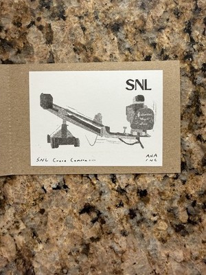 SNL Crane Camera NBC Studios Ana Inciardi Mini Print New NYC