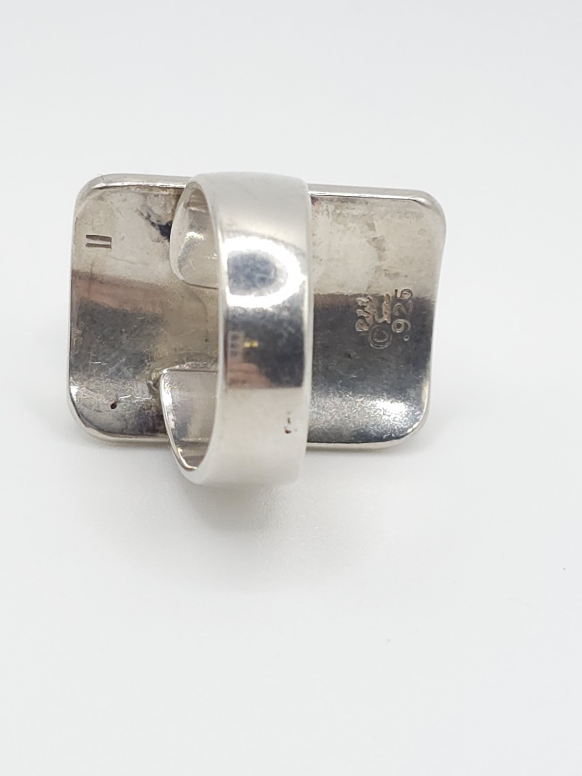 Ralph Sena Sterling MOP Statement Ring - image 7