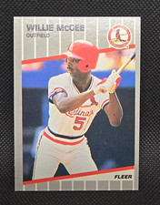 Willie McGee 1989 FLEER #457 Great Condition FREE SHIPPING
