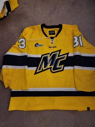 Game Worn Merrimack College Goalie Jersey-Hockey East