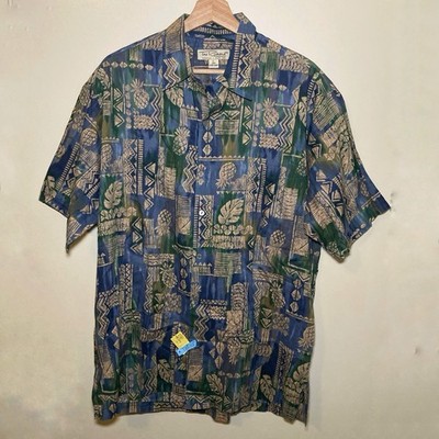 Tori Richard Honolulu Men s Pineapple Aloha Shirt LARGE