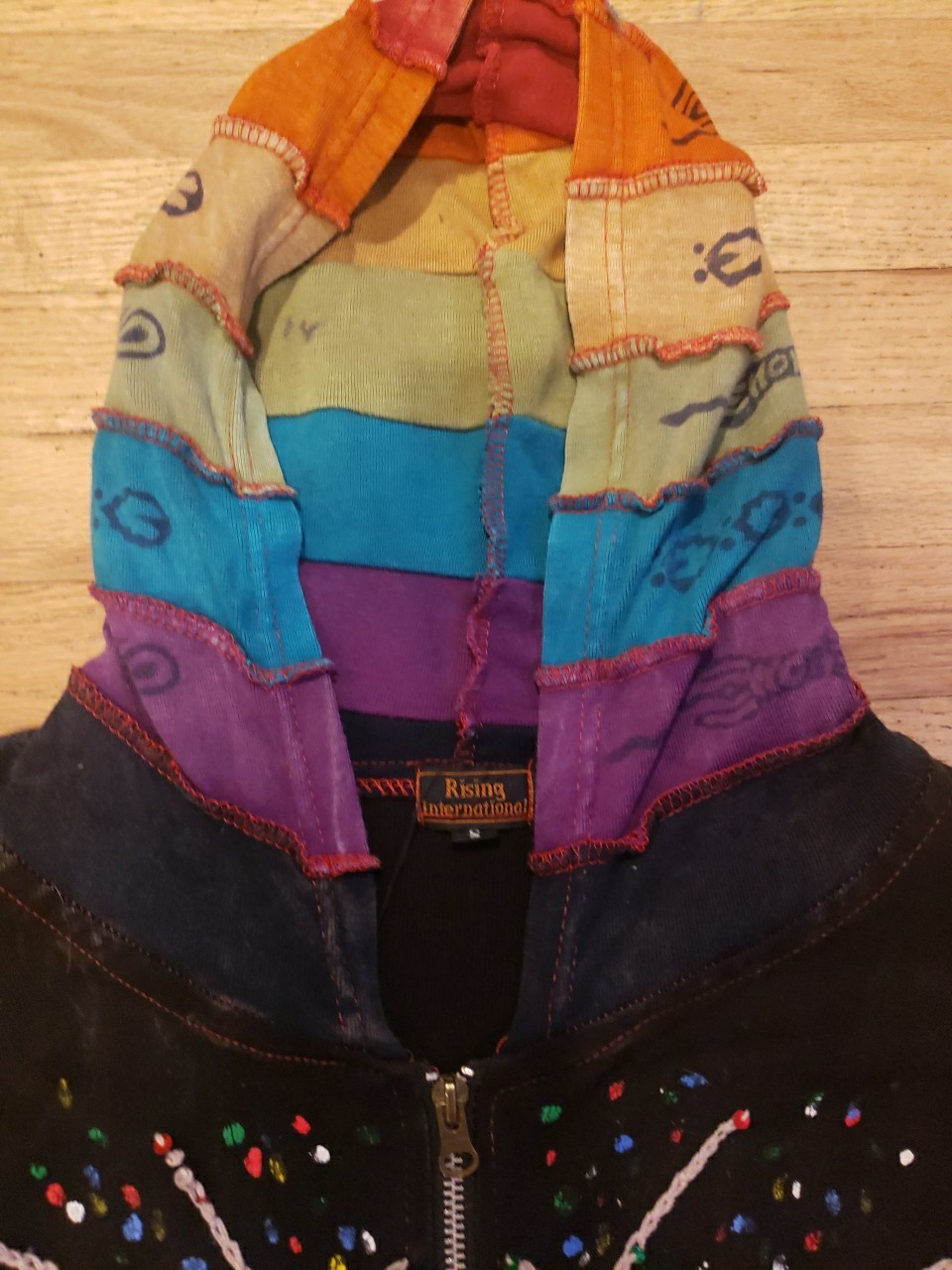 Rising Tide Jacket Embroidered Patchwork Nepal Hi… - image 6