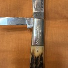 Ripple Creek Master Cutlery 2-Blade Bone Handle SS Slipjoint Clip Point 1974 — photo 3