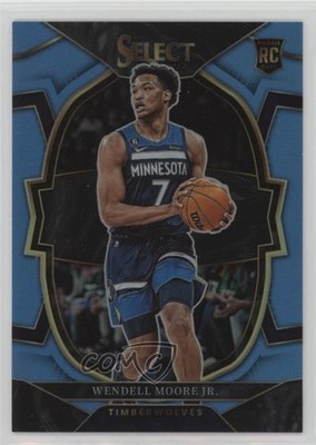 2022 Select Concourse Light Blue Prizm /299 Wendell Moore Jr #73 Rookie RC 05lh