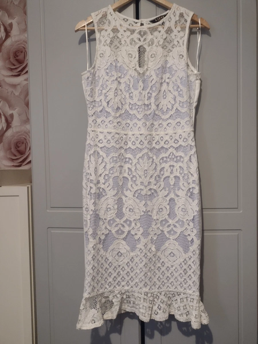 bridal lace dress styles Allover Lace A-line Bridal Slit Gown by Adrianna Papell 31297 main image 0