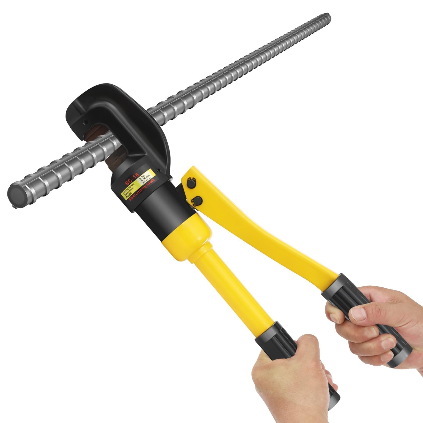 8 Ton Hydraulic Rebar Cutter Steel Bolt Chain Cutting tool 4mm to 16mm with Box