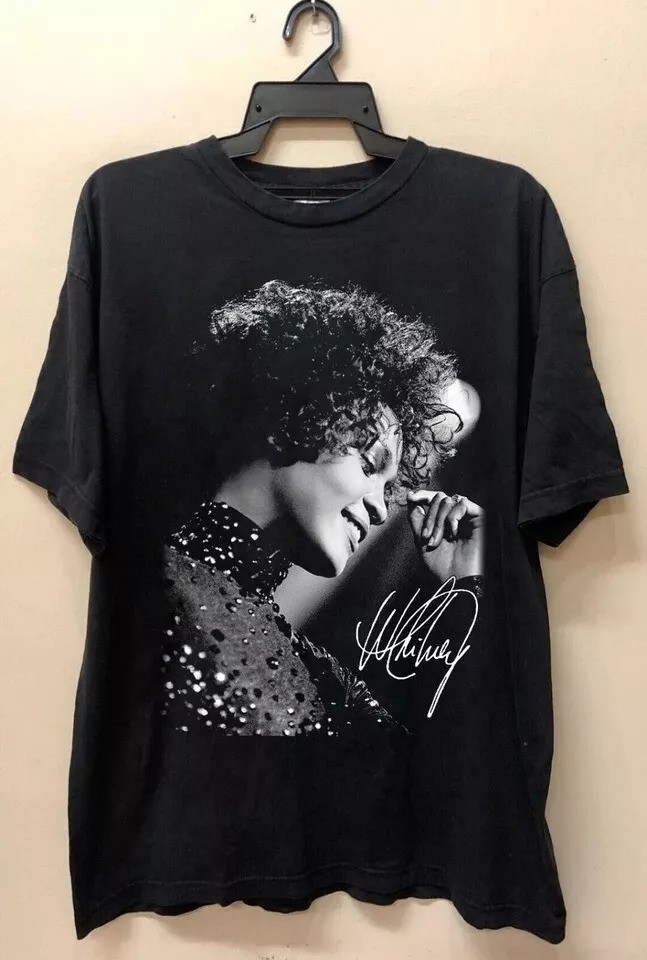 90s Whitney Houston Black T Shirt Gift For Fan Full Size S-345XL - Free Shipping
