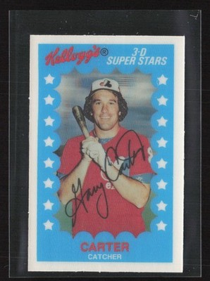 1982 Kellogg's 3-D Super Stars #24 Gary Carter - NM/MT+ Set Break! No Cracks